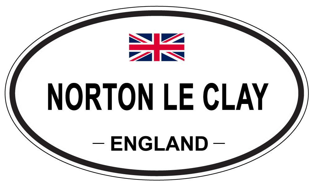 NORTON LE CLAY, England - Oval Magnet