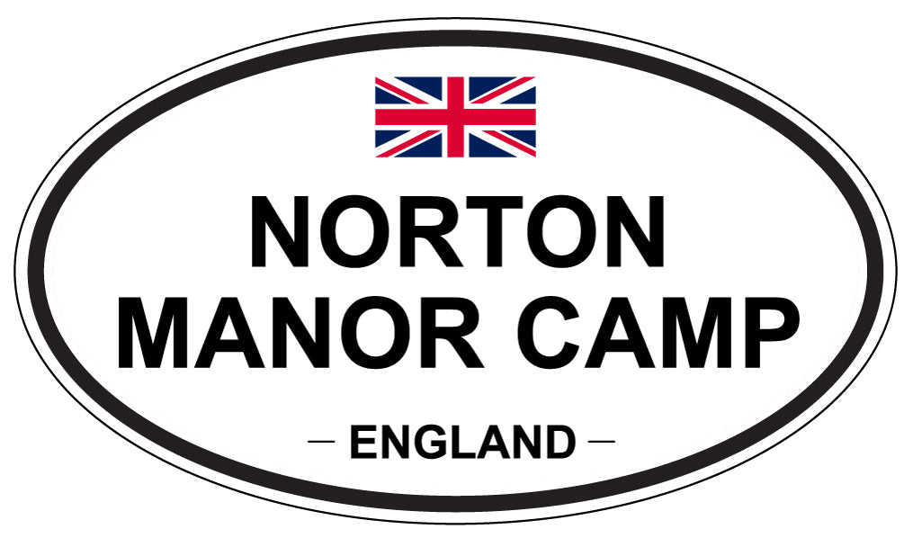 NORTON MANOR CAMP, England - Oval Magnet