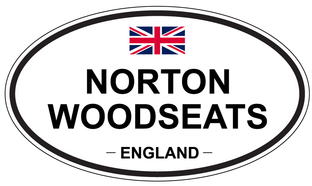 NORTON WOODSEATS, England - Oval Magnet