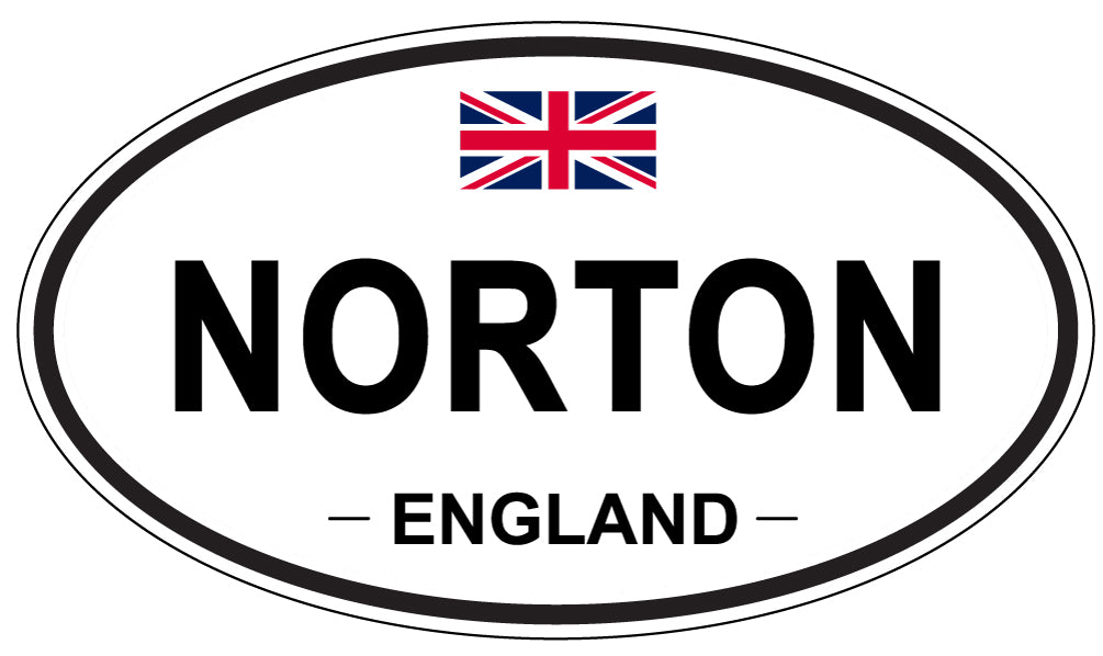 NORTON, England - Oval Magnet