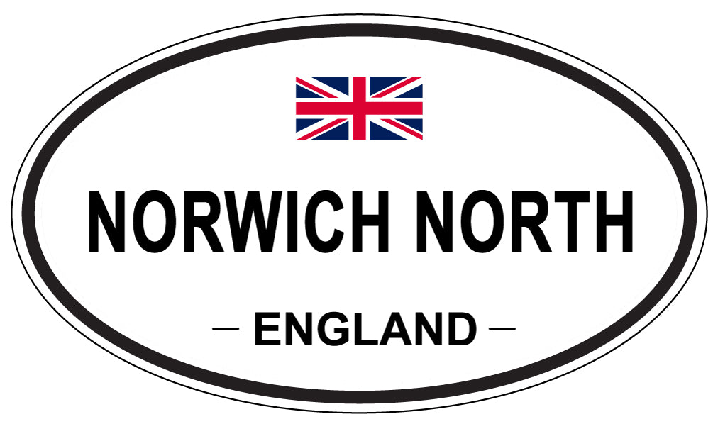 NORWICH NORTH, England - Oval Magnet