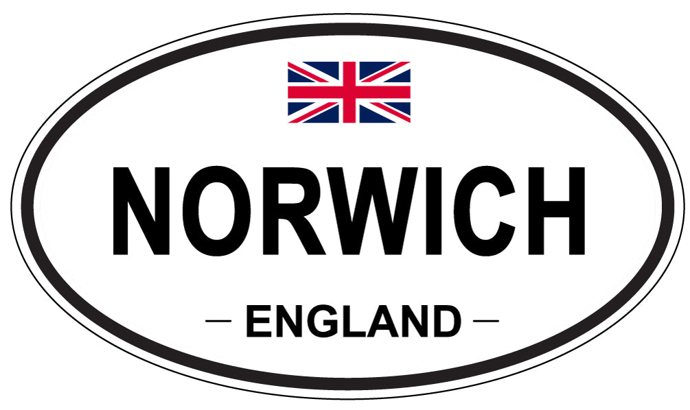 NORWICH, ENGLAND - Oval Sticker