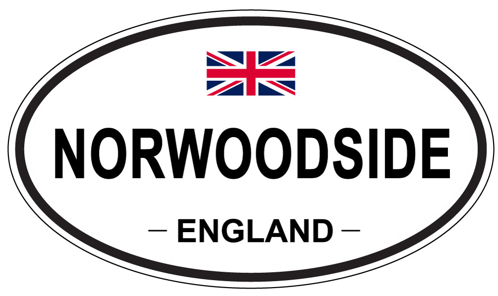 NORWOODSIDE, England - Oval Magnet