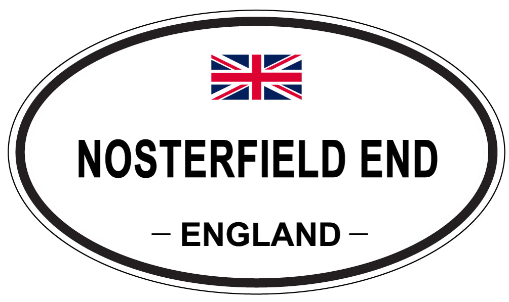 NOSTERFIELD END, ENGLAND - Oval Sticker