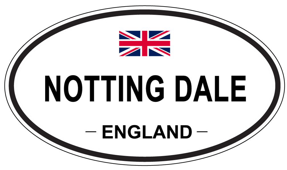 NOTTING DALE, England - Oval Magnet