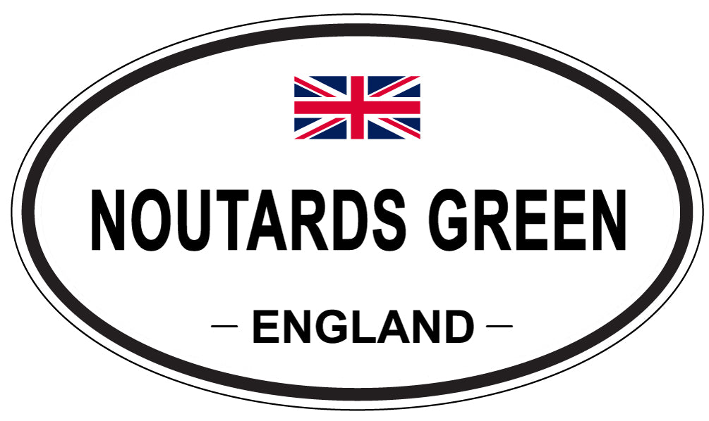 NOUTARDS GREEN, ENGLAND - Oval Sticker