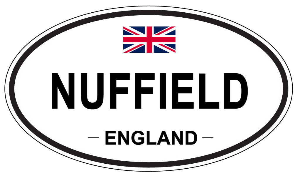 NUFFIELD, ENGLAND - Oval Sticker