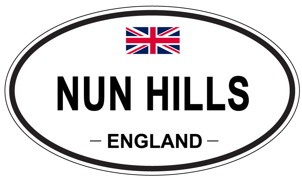 NUN HILLS, England - Oval Magnet
