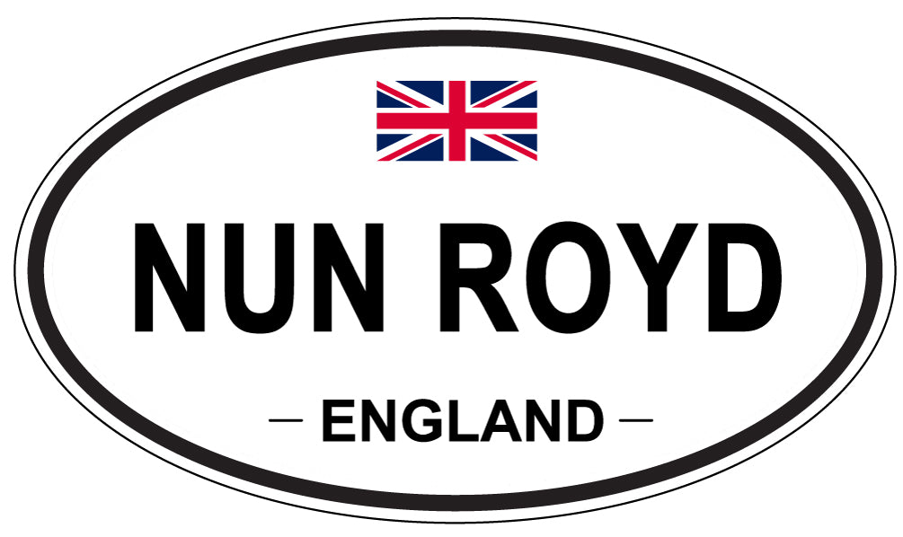 NUN ROYD, England - Oval Magnet