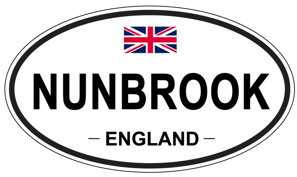 NUNBROOK, ENGLAND - Oval Sticker