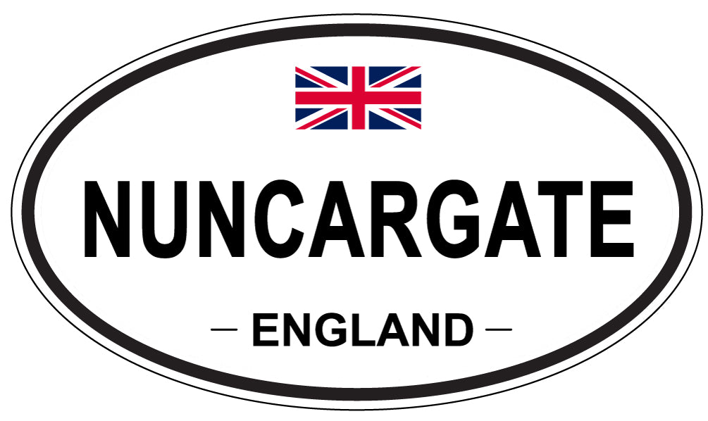 NUNCARGATE, England - Oval Magnet