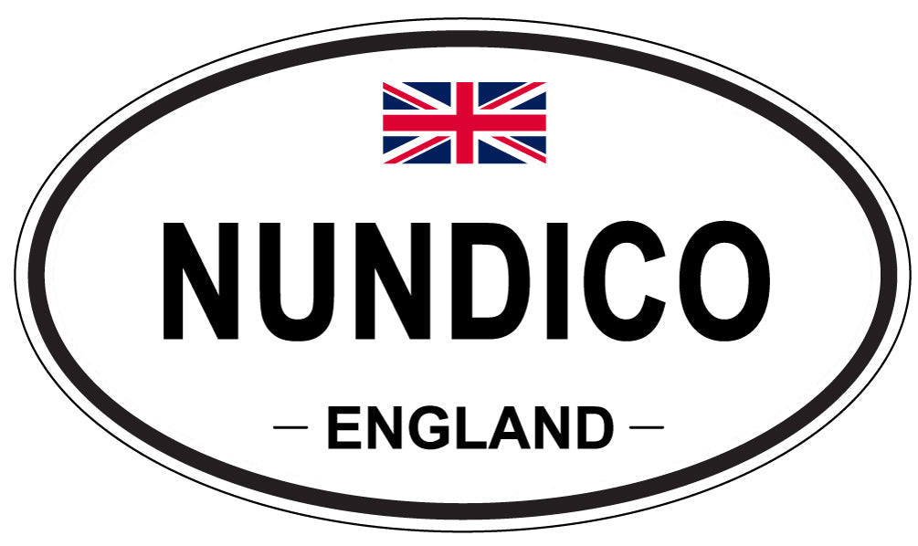 NUNDICO, England - Oval Magnet