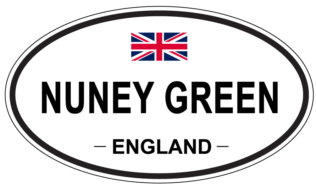 NUNEY GREEN, ENGLAND - Oval Sticker