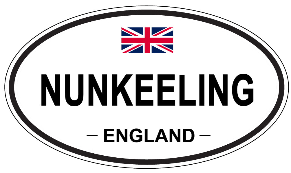 NUNKEELING, ENGLAND - Oval Sticker