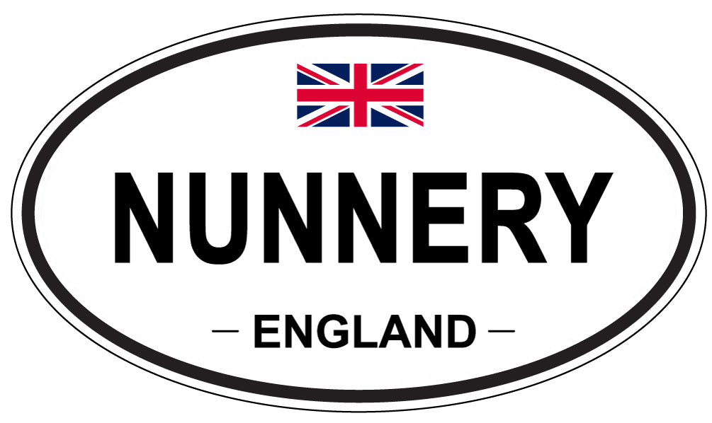 NUNNERY, England - Oval Magnet