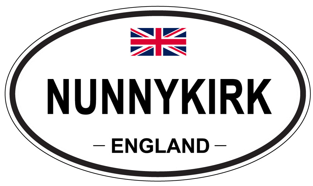 NUNNYKIRK, ENGLAND - Oval Sticker