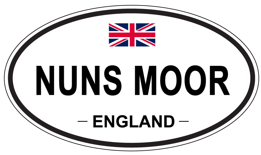 NUNS MOOR, ENGLAND - Oval Sticker