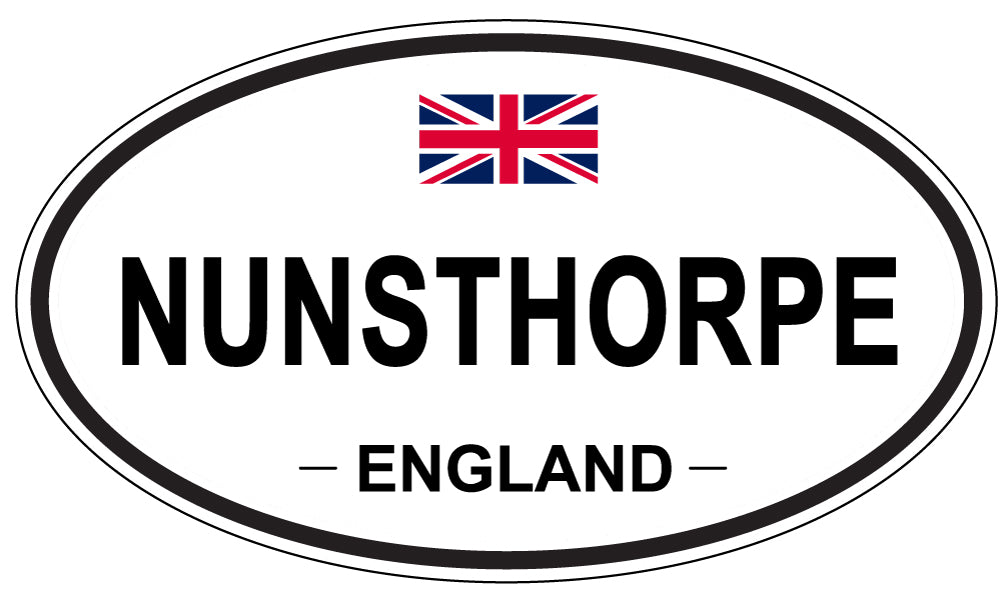 NUNSTHORPE, ENGLAND - Oval Sticker