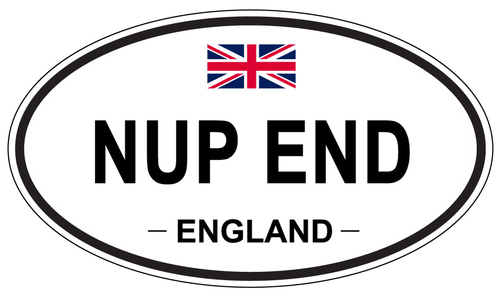 NUP END, England - Oval Magnet
