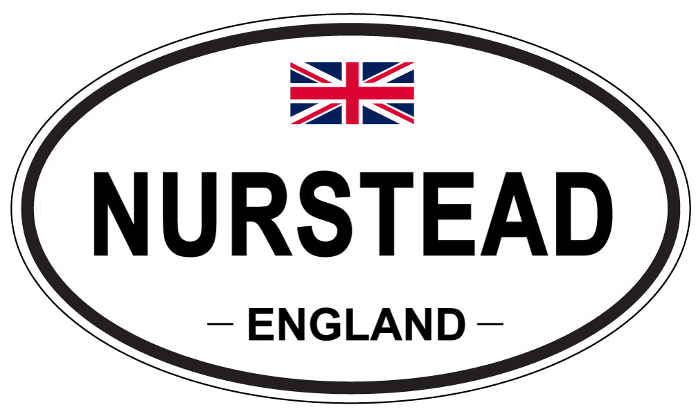 NURSTEAD, England - Oval Magnet