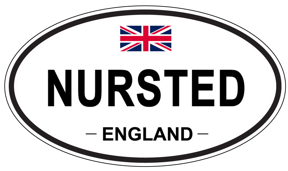 NURSTED, England - Oval Magnet
