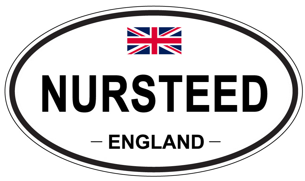 NURSTEED, England - Oval Magnet