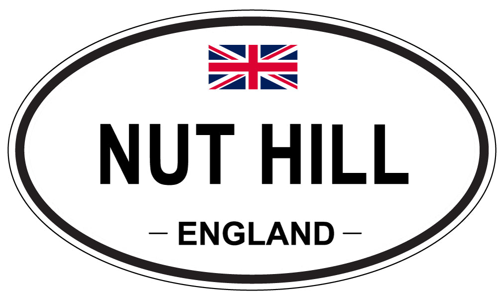 NUT HILL, England - Oval Magnet