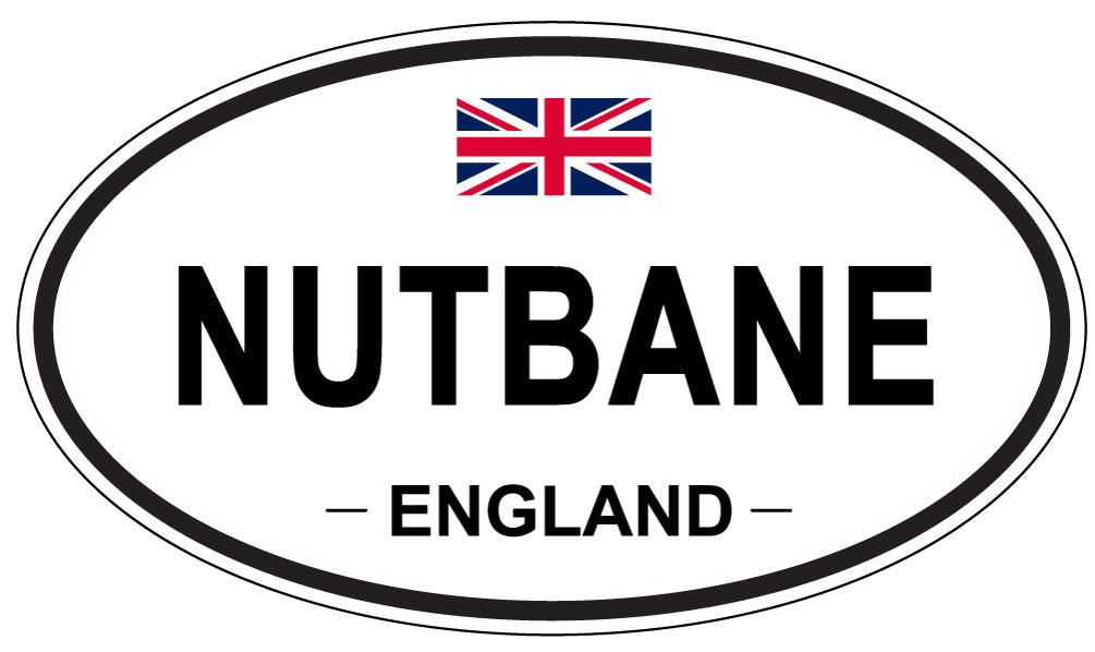 NUTBANE, England - Oval Magnet