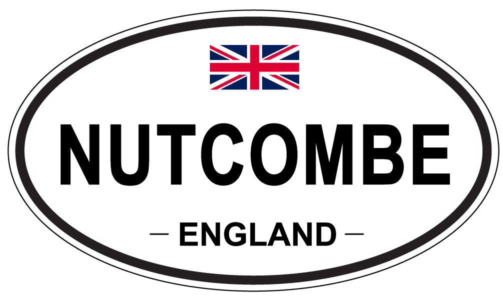 NUTCOMBE, ENGLAND - Oval Sticker