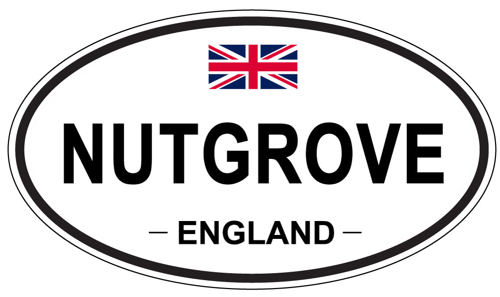 NUTGROVE, ENGLAND - Oval Sticker