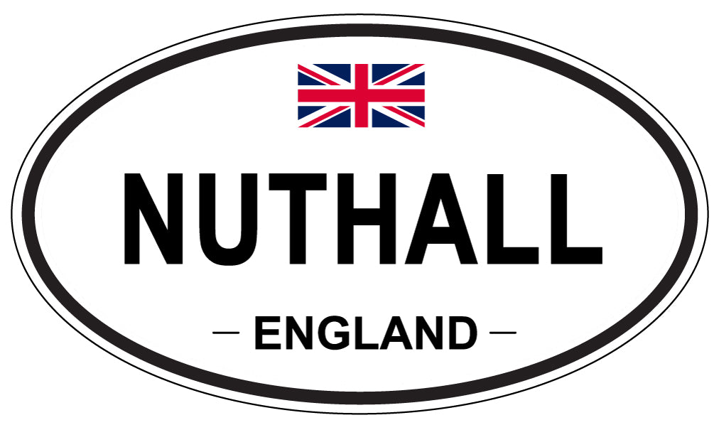 NUTHALL, ENGLAND - Oval Sticker