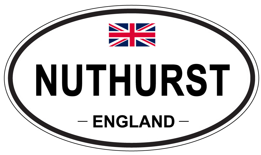 NUTHURST, England - Oval Magnet