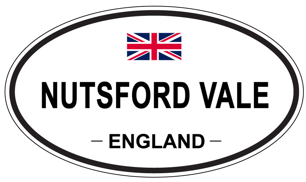 NUTSFORD VALE, ENGLAND - Oval Sticker