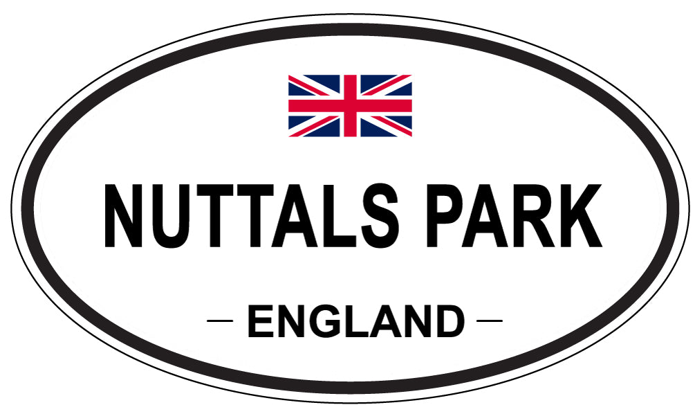 NUTTALS PARK, ENGLAND - Oval Sticker