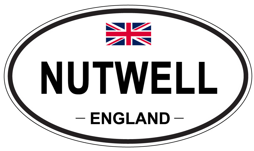 NUTWELL, ENGLAND - Oval Sticker