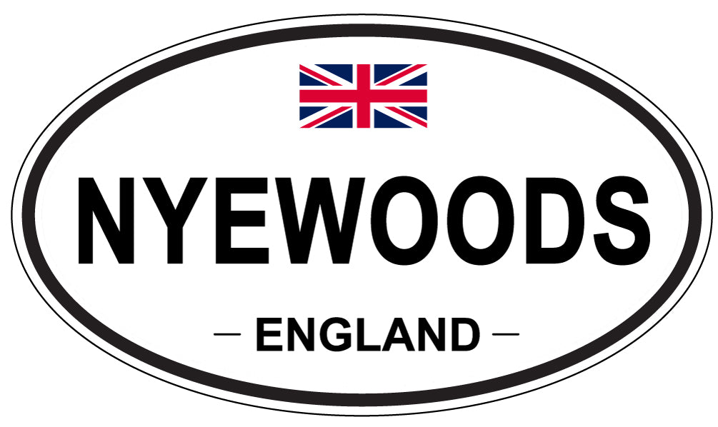 NYEWOODS, ENGLAND - Oval Sticker
