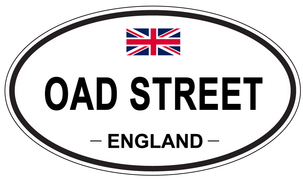 OAD STREET, England - Oval Magnet