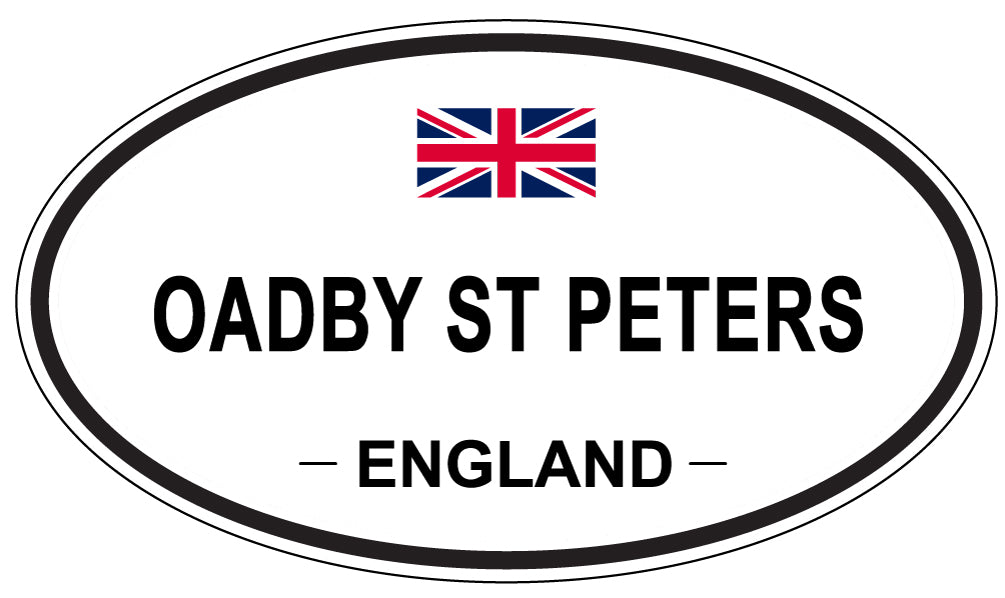 OADBY ST PETERS, England - Oval Magnet