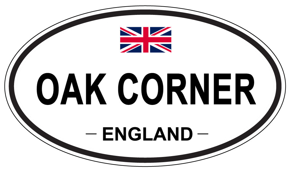 OAK CORNER, ENGLAND - Oval Sticker