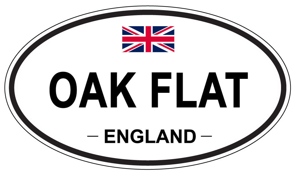 OAK FLAT, England - Oval Magnet
