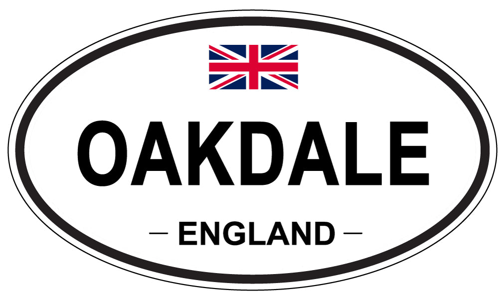 OAKDALE, ENGLAND - Oval Sticker
