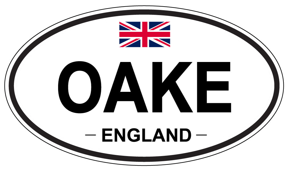 OAKE, ENGLAND - Oval Sticker