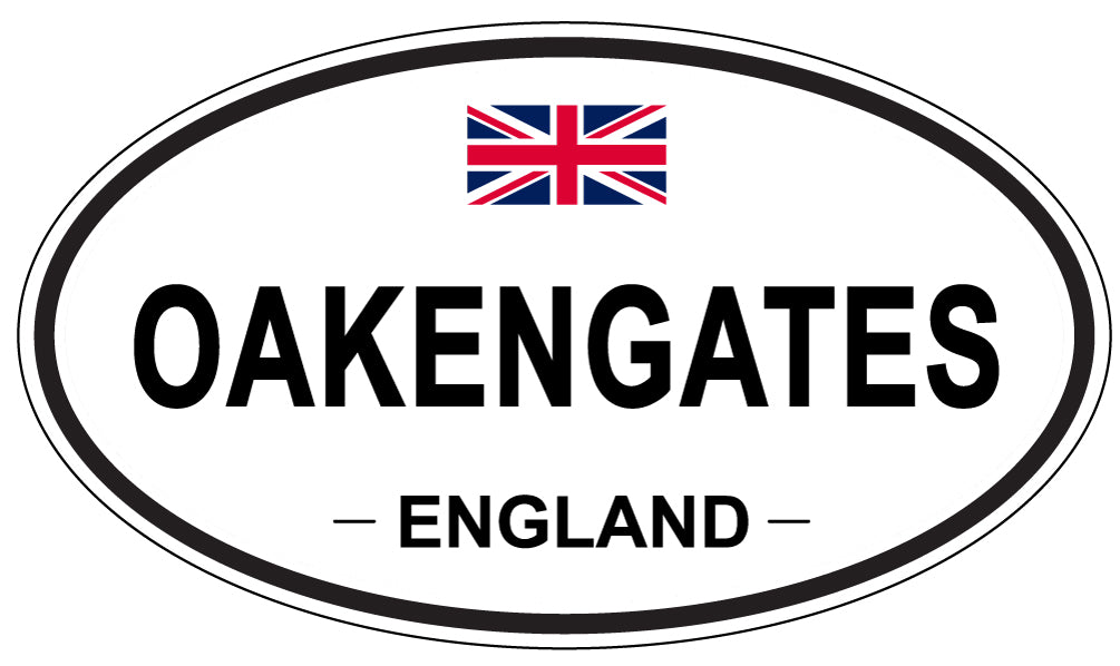 OAKENGATES, ENGLAND - Oval Sticker