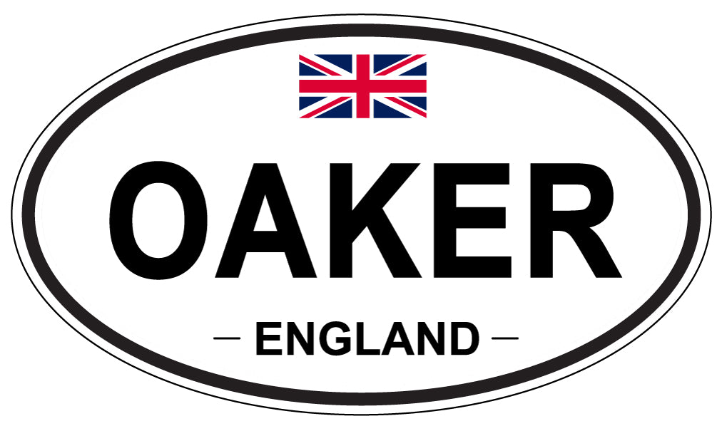 OAKER, England - Oval Magnet