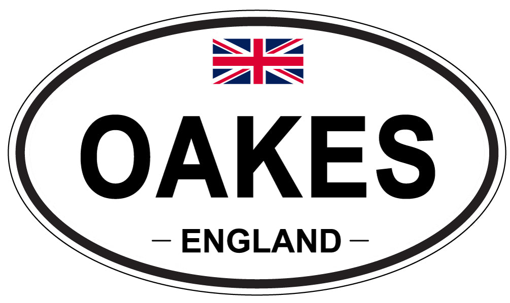 OAKES, England - Oval Magnet