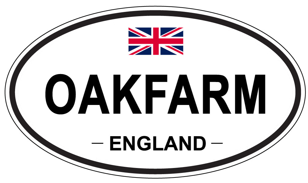 OAKFARM, England - Oval Magnet