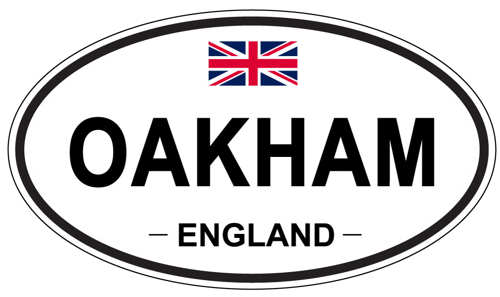 OAKHAM, ENGLAND - Oval Sticker