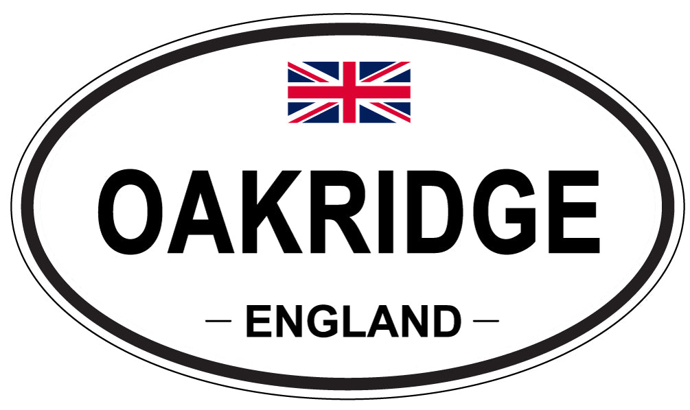 OAKRIDGE, ENGLAND - Oval Sticker