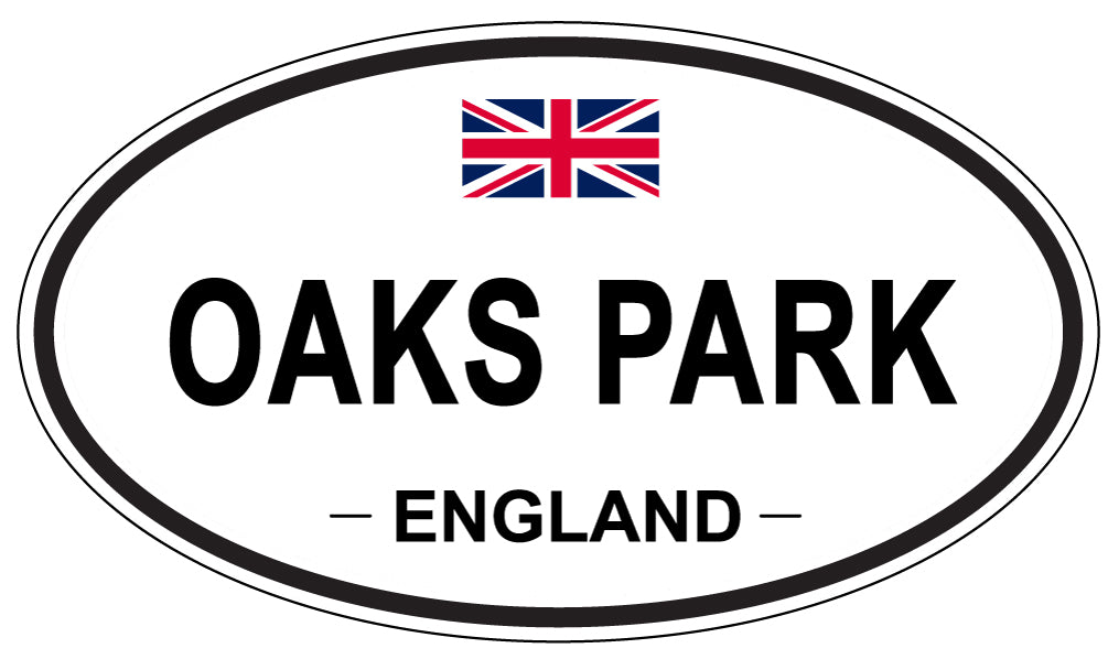 OAKS PARK, ENGLAND - Oval Sticker
