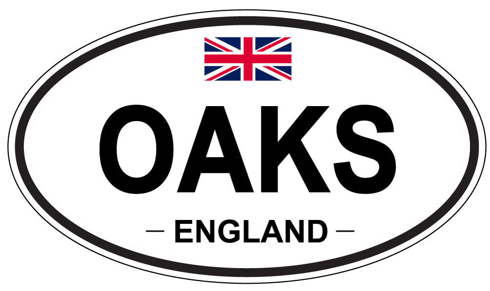 OAKS, ENGLAND - Oval Sticker